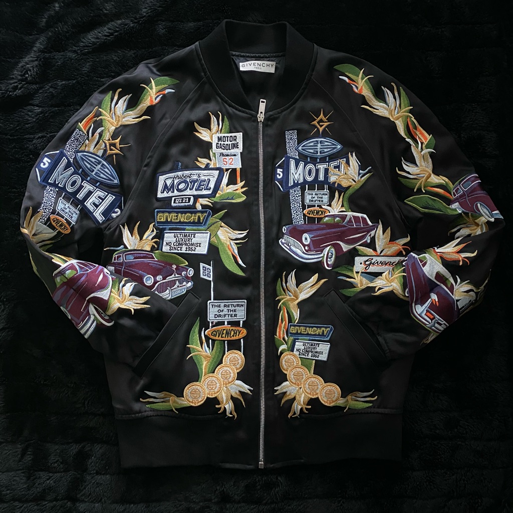 Givenchy Multi-Patch Motel Bomber Jacket